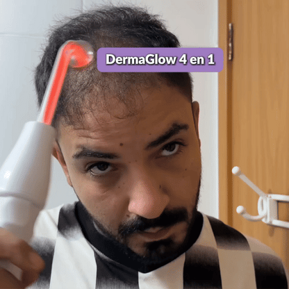 DermaGlow 4 en 1 - Recupera tu cabello: menos caída, más fuerza y volumen en semanas